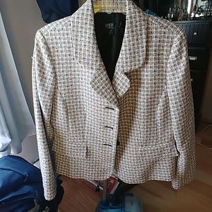 Ladies striped pattern blazer